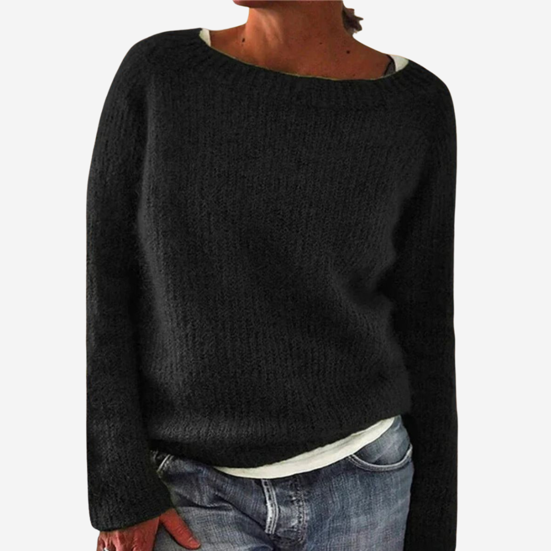 Women’s Lightweight Knit Boat Neck Sweater - Wilson oxford