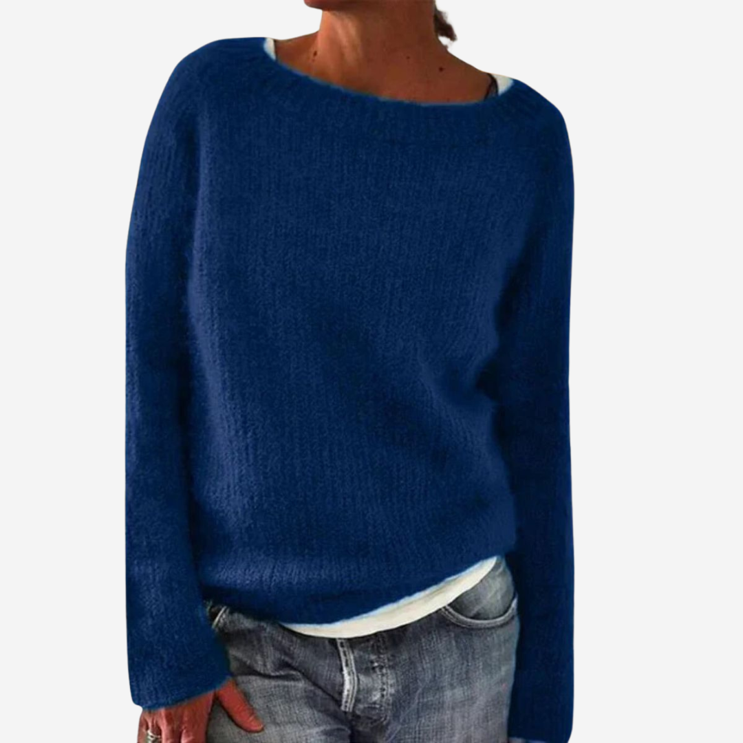Women’s Lightweight Knit Boat Neck Sweater - Wilson oxford