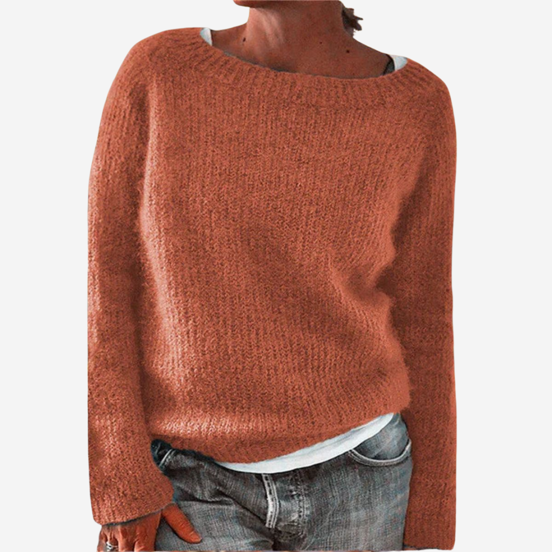 Women’s Lightweight Knit Boat Neck Sweater - Wilson oxford