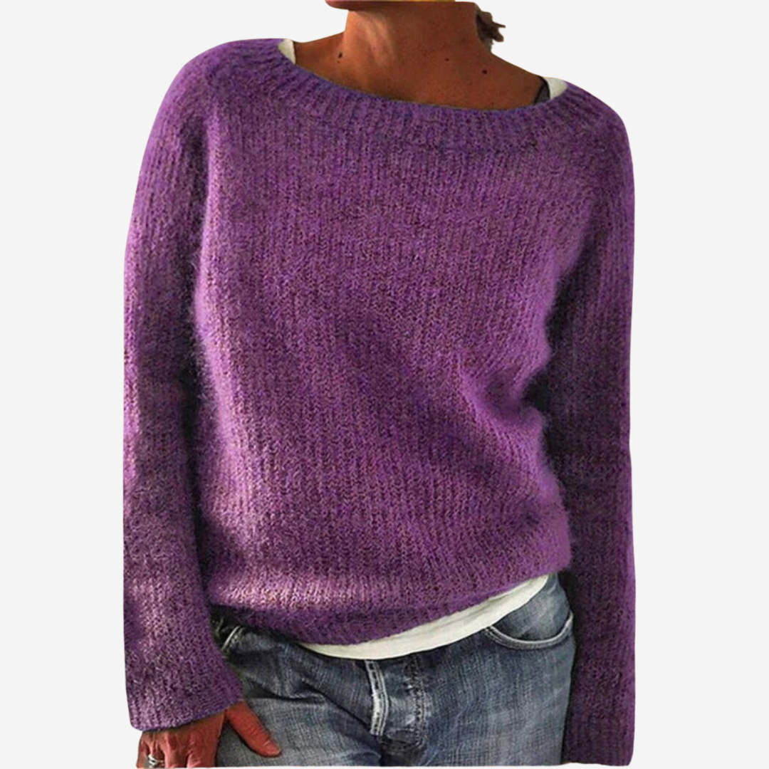 Women’s Lightweight Knit Boat Neck Sweater - Wilson oxford