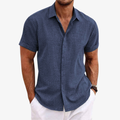 Men’s Lightweight Short Sleeve Button Down Shirt - Wilson oxford