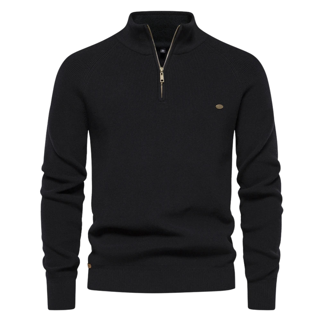 Men’s Half Zip Knit Pullover Sweater - Wilson oxford