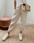 Women’s Linen Drawstring Pants - Casual Loose Fit - Wilson oxford