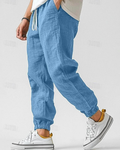 Men’s Linen Jogger Pants - Casual Summer Fit - Wilson oxford